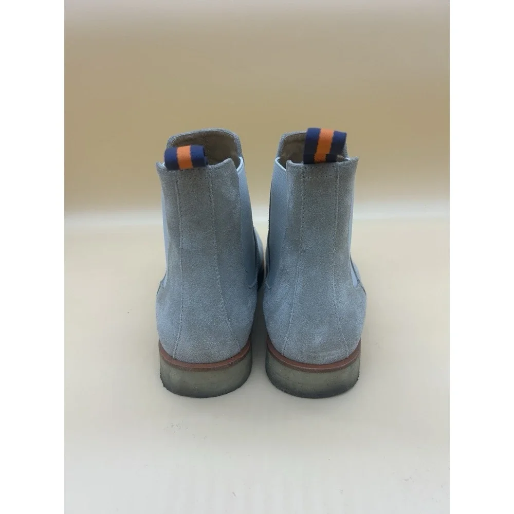 New Republic Chelsea Boots Tan‎ Beige Suede Crepe Sole Men's Size 9.5